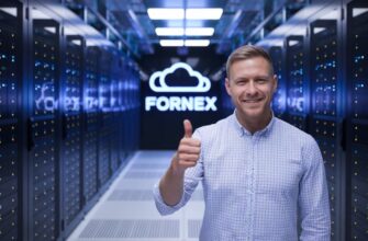 Серверы с цифровыми элементами, отражающими преимущества хостинга Fornex для различных типов сайтов.