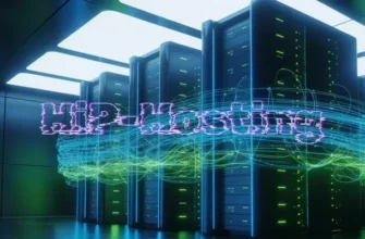 Футуристические серверы с неоновой подсветкой для хостинга HiP-Hosting обзор 2025